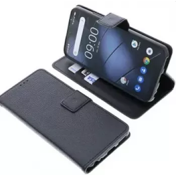 DIVERS funda Book-Style para Gigaset GS4, negra con función de soporte 21979181