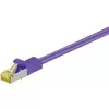 Wentronic cable de red Cat.7 RJ-45 a RJ-45, 1 m, S/FTP, dorado, 10 Gbps, 600 MHz, negro 91591