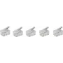 SHIVERPEAKS BASIC-S conector modular RJ10 4P4C, no apantallado, contactos dorados, transparente, 1 unidad BS72039-5