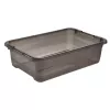 keeeper Caja de almacenamiento Cornelia, 28 litros, gris cristal transparente, con tapa, cierre deslizante 1042982700000