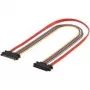 Wentronic Goobay Alargador de alimentación interno para PC 0,3 m Molex conector macho de 4 pines a conector hembra 93945