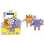 ROTH Peluche Sorgenhelfer ABC Friends con bolsillo ventral con cremallera, motivo surtido, 1 ud. 679519