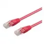 Wentronic Goobay Cable de red CAT 5e U/UTP, magenta, 0,25 m 95200