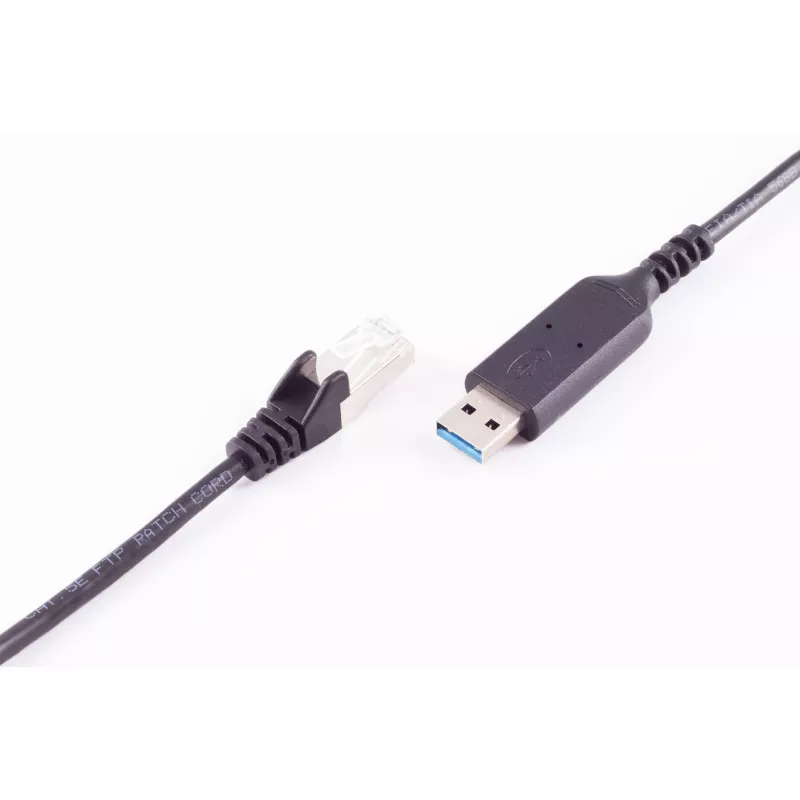 SHIVERPEAKS Cable adaptador USB-A a RJ45 Gigabit Ethernet, 1m, negro BS13-52025