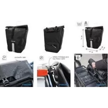 FISCHER PLUS Emendo Bolsa de bicicleta impermeable con costuras soldadas y sujeción segura 115808