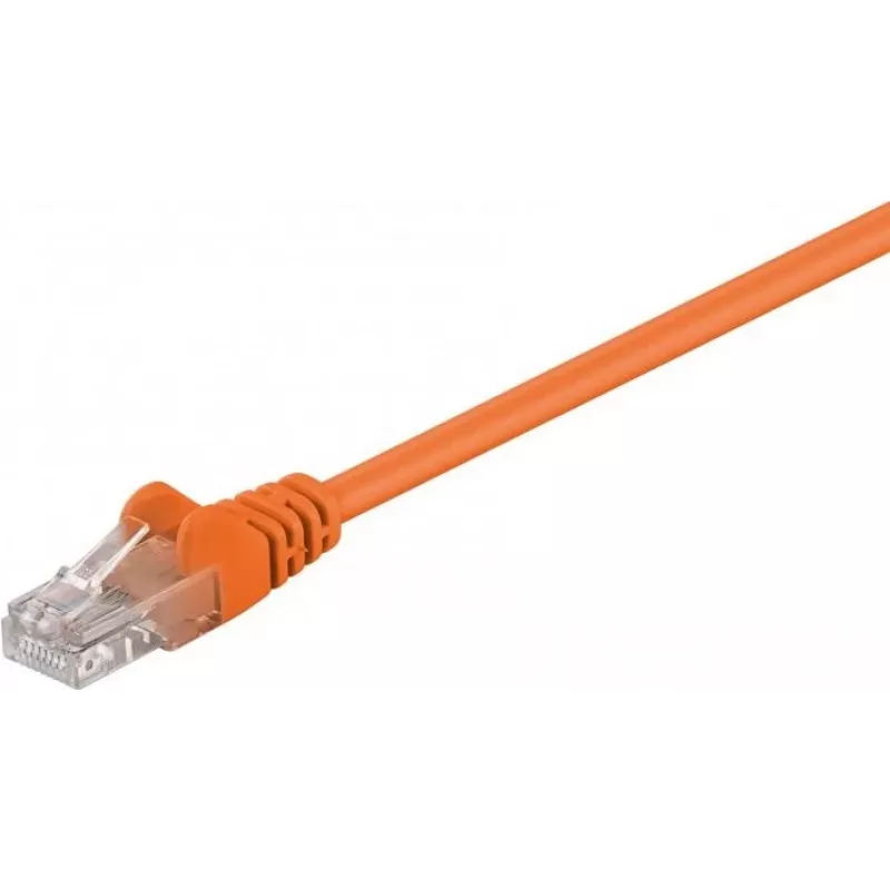 Wentronic Goobay Cable de red CAT 5e U/UTP naranja 0,25m CCA 95201