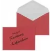MAILmedia 30005341 sobre DL (110 x 220 mm), albarán/factura, rojo, 75 g/m², engomado