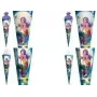 ROTH Cono escolar Magical Mermaid, cuadrado, 850 mm, cierre de tul de lámina, con adorno de lámina y lentejuelas - 1 ud. (678886)