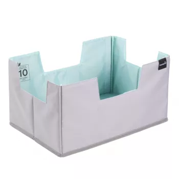 keeeper nea XL Set organizador de compra, gris/aquamarine, con elemento separador extraíble 1229962400000