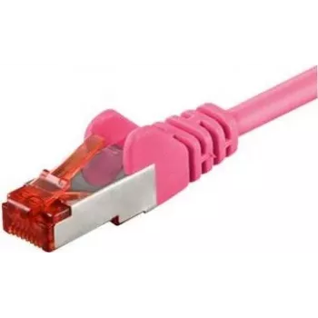 Wentronic Cable de red CAT6 S/FTP, magenta, 1m 93434