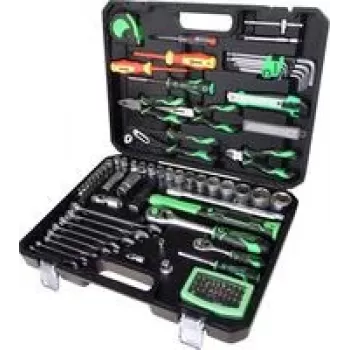 KS TOOLS COMPETITION Juego de herramientas universal 1/4+1/2, 107 piezas 512.0107