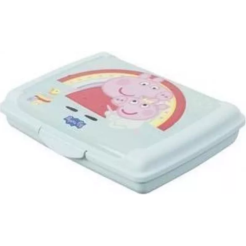 keeeper carla mini Peppa Pig Fiambrera, 0,5 L, aquamarin Deco-Click-Box Mini, PP, cierre de clip, 1 ud. 1070462433600