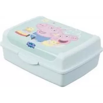 keeeper carla midi Peppa Pig Fiambrera, 1,0 L, aquamarin Deco-Click-Box 1070562433600