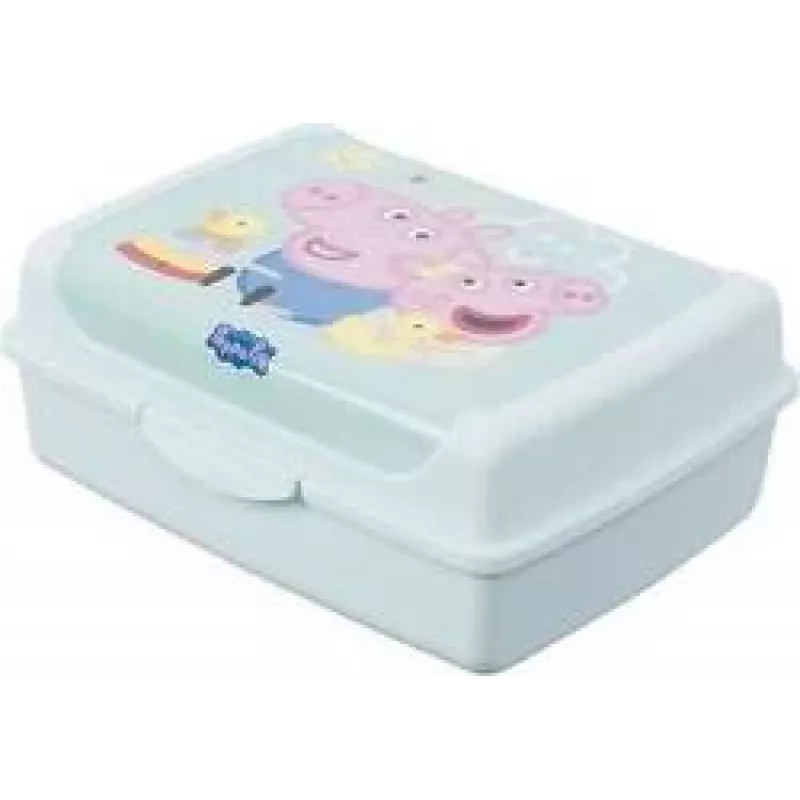 keeeper carla midi Peppa Pig Fiambrera, 1,0 L, aquamarin Deco-Click-Box 1070562433600