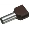Cimco Terminal doble 1,5 mm² 8 mm parcialmente aislado negro 18 2470 100 uds.