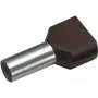 Cimco Terminal doble 1,5 mm² 8 mm parcialmente aislado negro 18 2470 100 uds.