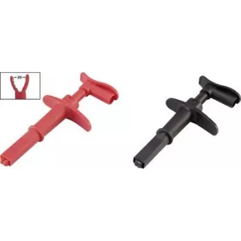 VOLTCRAFT pinza de cocodrilo con conector de 4 mm CAT III 1000 V, CAT IV 600 V negro/rojo MSK-116 (VC-8371750)
