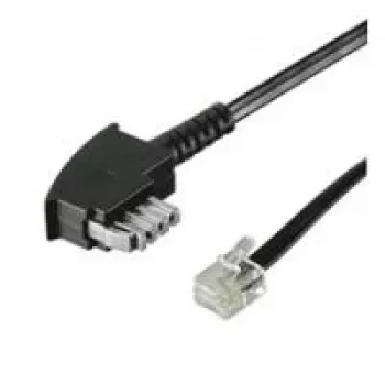 Wentronic Goobay cable telefónico TAE-N a RJ11/RJ14, 3 m, negro 50951