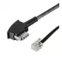 Wentronic Goobay cable telefónico TAE-N a RJ11/RJ14, 3 m, negro 50951