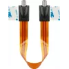 Wentronic Goobay cable de paso para ventana SAT, ultrafino 0,3 mm, marrón-negro, 0,3 m, conector hembra F a conector hembra F 67244