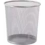 Westcott papelera de rejilla metálica, 12,3 L, plata, redonda, 230 x 270 mm E-744607 00