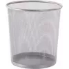 Westcott papelera de rejilla metálica, 12,3 L, plata, redonda, 230 x 270 mm E-744607 00