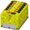 Phoenix Contact PTFIX 10/12X4-GNYE bloque de distribución, Push-in, 10 mm², verde/amarillo 1153438