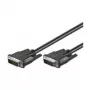 Wentronic goobay cable DVI-D Dual Link 0,5m negro con tornillos moleteados 93295