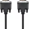 Wentronic goobay cable DVI-D Dual Link 0,5m negro con tornillos moleteados 93295