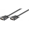 Wentronic goobay cable DVI-D Dual Link 0,5m negro con tornillos moleteados 93295