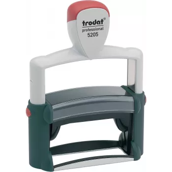 Trodat Professional 5205 sello de texto autoentintable, 6 líneas, 66 x 22 mm, almohadilla negra incluida