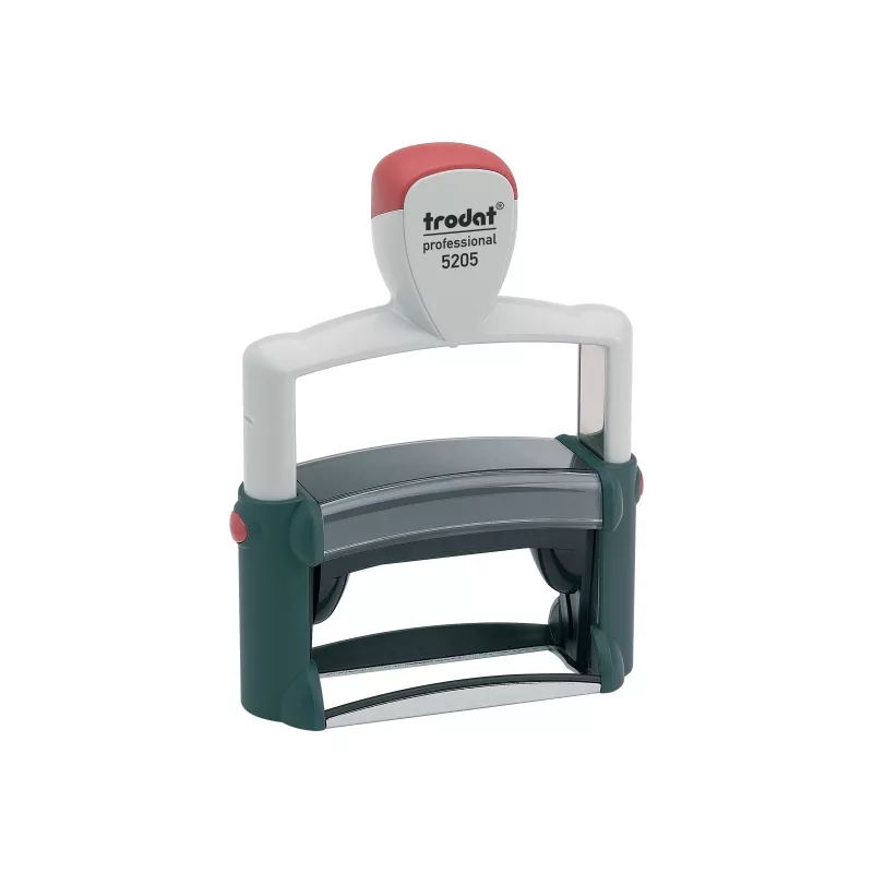 Trodat Professional 5205 sello de texto autoentintable, 6 líneas, 66 x 22 mm, almohadilla negra incluida