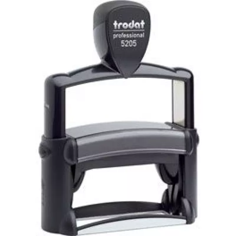 Trodat Professional 5205 sello de texto autoentintable, 6 líneas, 66 x 22 mm, almohadilla negra incluida