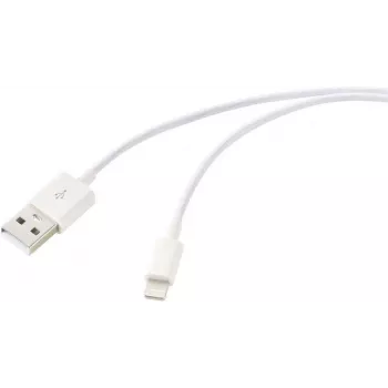 Renkforce cable USB 2.0 USB-A a Apple Lightning 1m blanco mate RF-5724084
