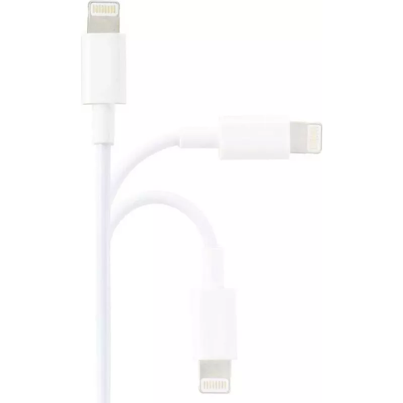 Renkforce cable USB 2.0 USB-A a Apple Lightning 1m blanco mate RF-5724084