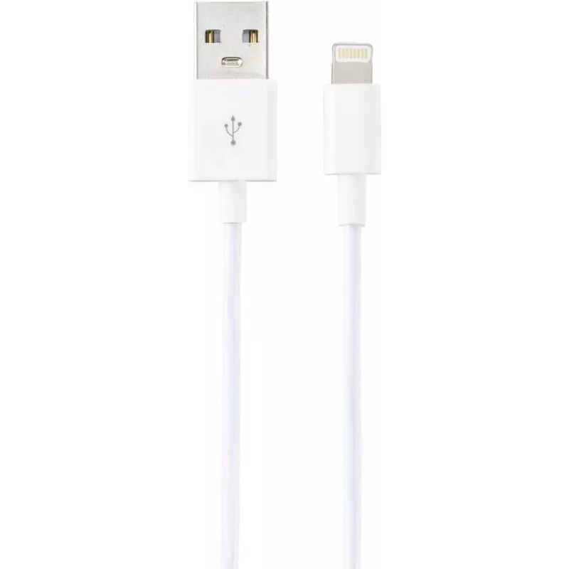 Renkforce cable USB 2.0 USB-A a Apple Lightning 1m blanco mate RF-5724084