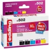 Edding EDD-502 E cartuchos de tinta compatibles multipack para Canon PGI-550PGBK XL, CLI-551 C/M/Y XL (negro, cian, magenta, amarillo)
