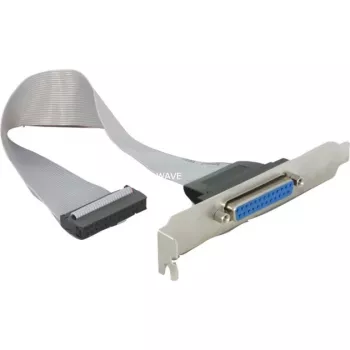 Delock placa de ranura 1 x puerto paralelo DB25 conector hembra a 26-Pin IDC - 25 cm 84300