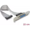 Delock placa de ranura 1 x puerto paralelo DB25 conector hembra a 26-Pin IDC - 25 cm 84300