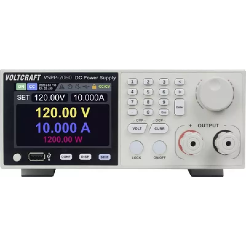 VOLTCRAFT VSPP-2060 fuente de alimentación de laboratorio para rack, ajustable 0-600 V/DC 0-10 A, 2000 W, USB, RS-485, LAN programable VC-18673215