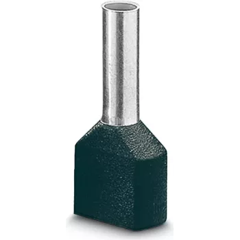 LAPP terminal de empalme doble, 0,75 mm², 8 mm, parcialmente aislado, gris, 500 uds. 61802000