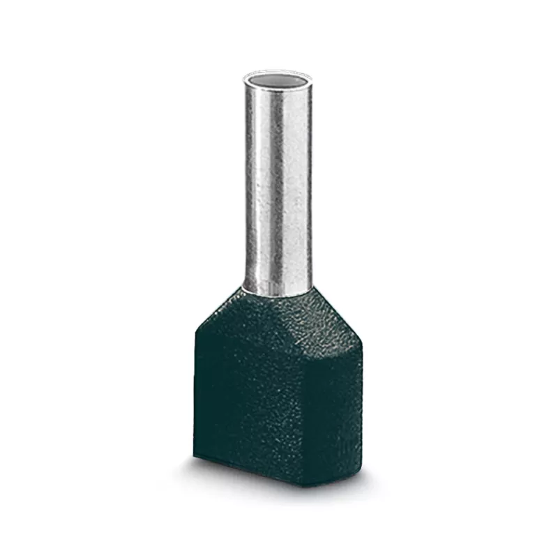 LAPP terminal de empalme doble, 0,75 mm², 8 mm, parcialmente aislado, gris, 500 uds. 61802000