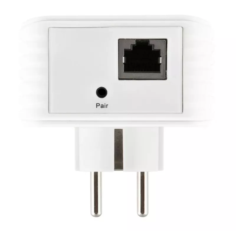 ALLNET ALL1681203-CH Powerline 1200 Mbps Gigabit PoE+ Bridge con toma de corriente integrada