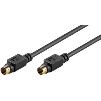 Goobay AVK 157 cable S-Video 1m conector macho a conector macho negro 50057