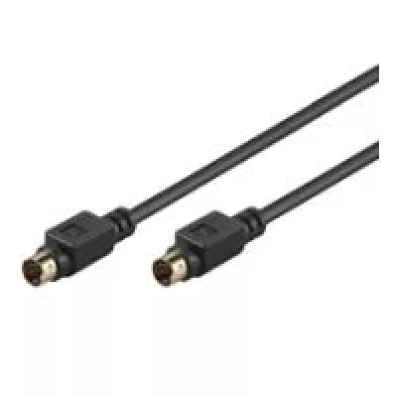 Goobay AVK 157 cable S-Video 1m conector macho a conector macho negro 50057