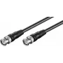 Wentronic Goobay cable de conexión BNC, negro, 2 m - conector macho BNC a conector macho BNC (50086)