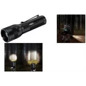 ANSMANN Adventure TA500BF linterna LED, negra con clip de cinturón, 470 lúmenes, enfocable, IPX4 1600-0762