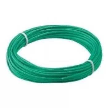 Wentronic Goobay hilo trenzado aislado, verde, 10 m, 1 conductor, 18 x 0,1 mm (55042)