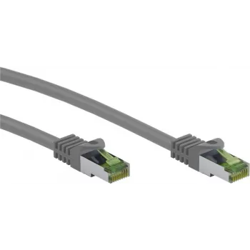 Wentronic Goobay cable de red CAT 8.1 S/FTP (PiMF), gris, 0,5 m 61114