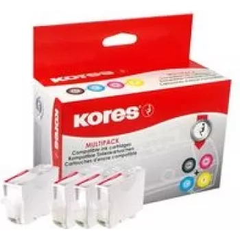 Kores G1577KIT multipack de cartuchos de tinta para Canon PGI-580/CLI-581 – negro, cian, magenta, amarillo (4 x 12,2 ml)